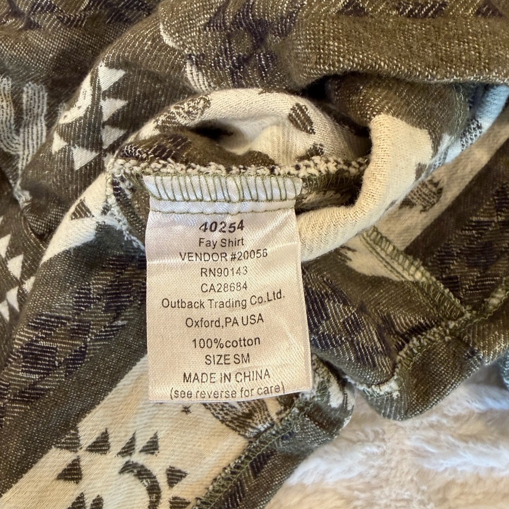 Outback Trading Company Women’s Fay Western Shirt Size S - Picture 4 of 10